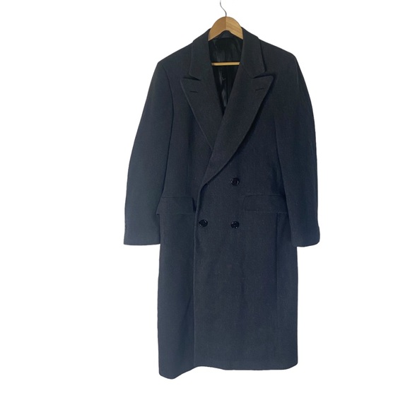 Dior Other - Vintage Christian Dior double breasted wood overcoat gray (b23)
